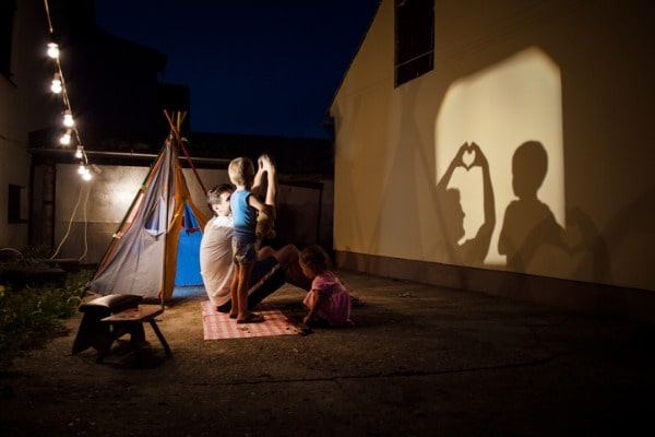 you can camp in your backyard for an easy free activity